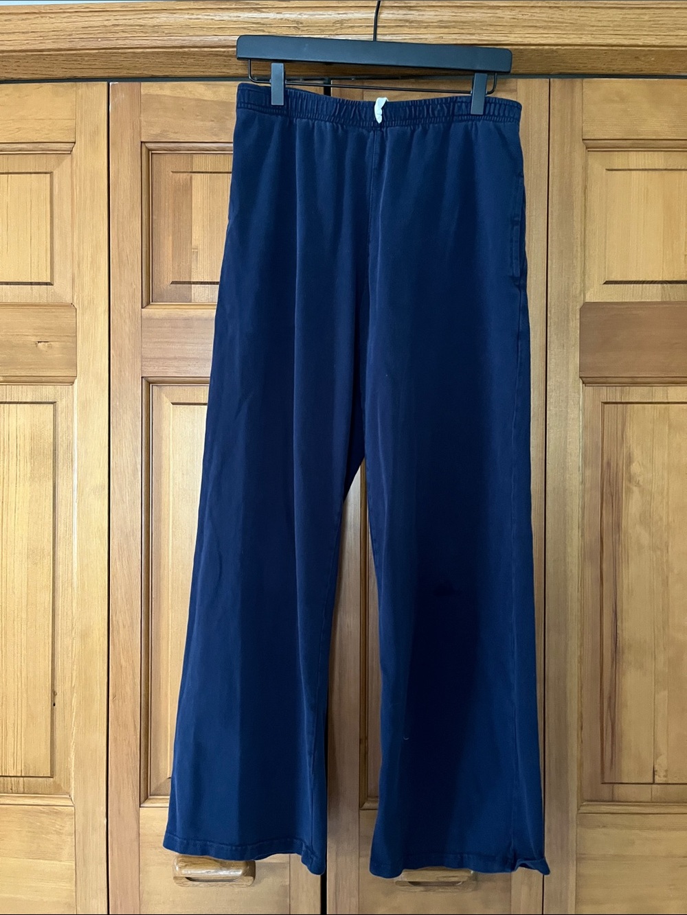 Brandy Melville, John Galt Navy Wide-Leg Drawstring Sweatpants